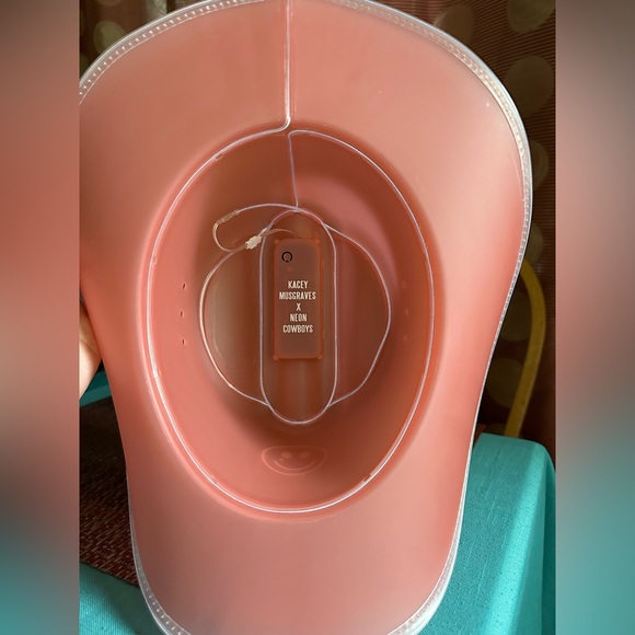 Kacey Musgraves x Neon Cowboys Happy and Sad Light Up Cowboy Hat in Pink - Picture 4 of 4